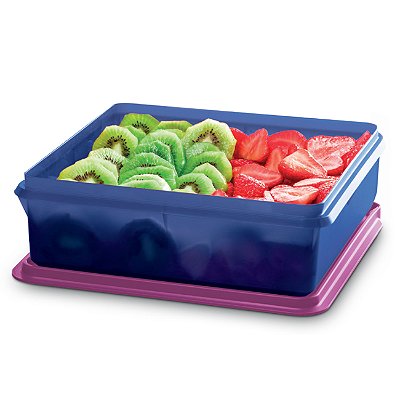 Caixa Versátil 2,5 Litros Azul Marinho Tampa Uva