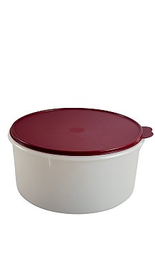 Tupperware Porta Tudo 10 Litros - Transparente Tampa Marsala