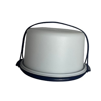 Tupperware Big Cake Redonda - Base Azul Marinho