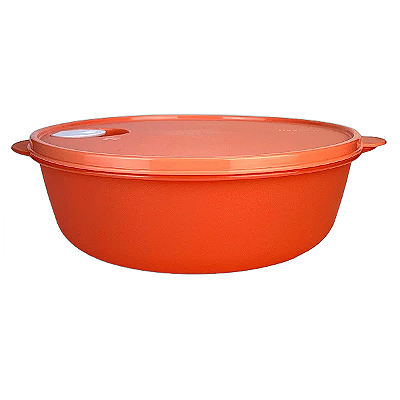 Tupperware Cristalwave GI 3Litros - Laranja Válvula Branca