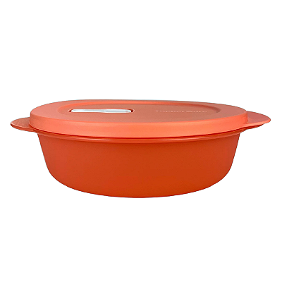 Tupperware Cristalwave GII 1 Litros - Laranja Válvula Branca