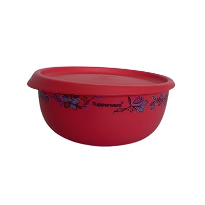 Tupperware Toque Mágico 550ml - Hibisco Laranja Floral
