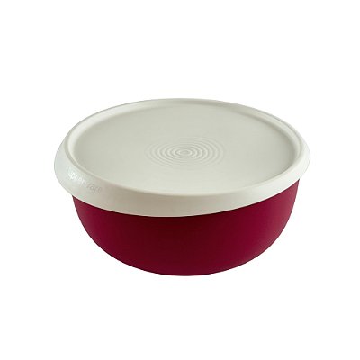 Tupperware Toque Mágico 550ml - Marsala Tampa Branca