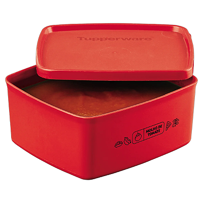 Tupperware Jeitosinho 400 ml - Vermelho "Molho de Tomate"