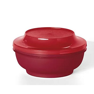 Tupperware Travessa Actualité Redonda 650ml - Marsala Tampa Vermelha