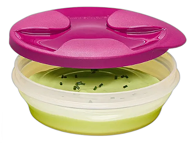 Tupperware Tigela Duo 240 ml - Transparente Tampa Bordo
