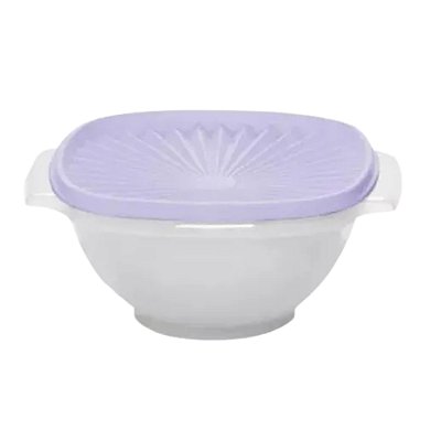 Tigela Sensação Tupperware 1,8 Litros - Translúcida Tampa Lilás