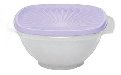 Tigela Sensação Tupperware 1,2 Litros - Translúcida Tampa Lilás