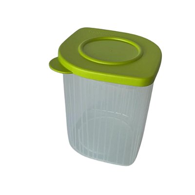 Tupperware Fresh Box Quadrada 1 Litro - Translucida Tampa Salsa