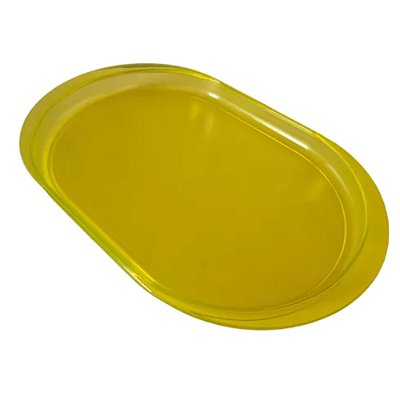 Bandeja Tupperware Oval Policarbonato - Amarela
