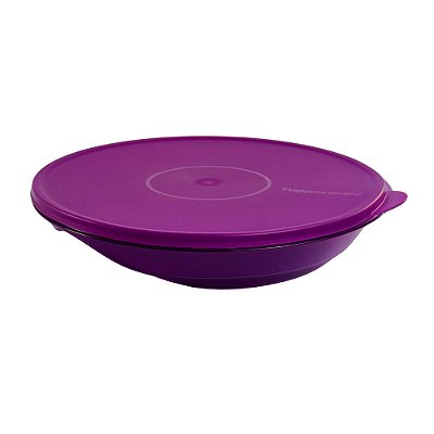 Tupperware Tigela Design Baixa Policarbonato 1,5 Litros - Roxa