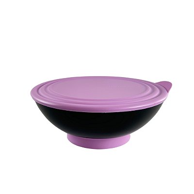 Tupperware Tigela Elegância Policarbonato 1,5 Litros - Preto/Rosa