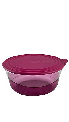 Tupperware Tigela Elegância Policarbonato 2,3 Litros - Transparente/Rosa