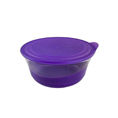 Tupperware Tigela Elegância Policarbonato 2,3 Litros - Transparente/Roxo