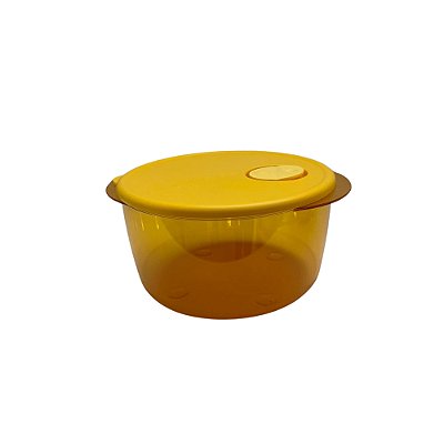 Tupperware Cristalware Redonda Policarbonato 2 Litros - Amarelo