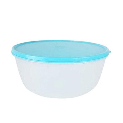 Tupperware Tigela Visual 4 Litros - Transparente Tampa Azul Bebe