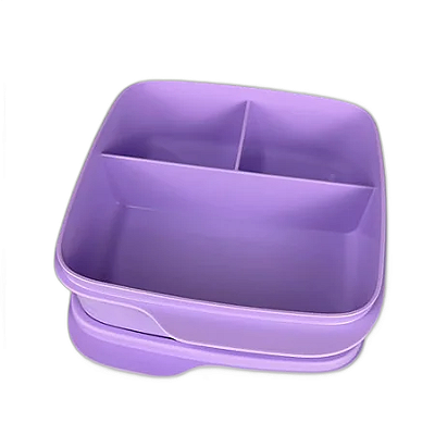 Tupperware Basic Line Com Divisão 550ml - Lilás Sorbet