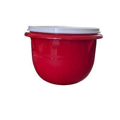 Tupperware Tigela Batedeira 1 Litro Vermelho Chili Tampa Branca