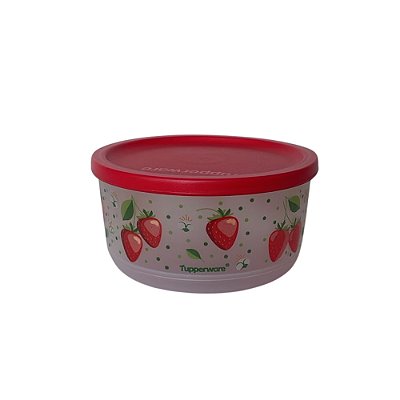 Tupperware Refri Line 530ml - Morangos Tampa Vermelha