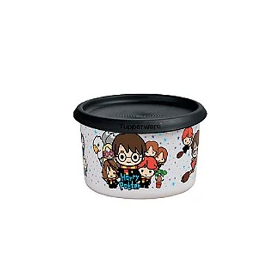 Tupperware Mini Instantanea Mágica 575ml - Harry Potter Branco Tampa Preto
