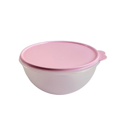 Tupperware Criativa 3 Litros - Transparente Tampa Rosa Bebe