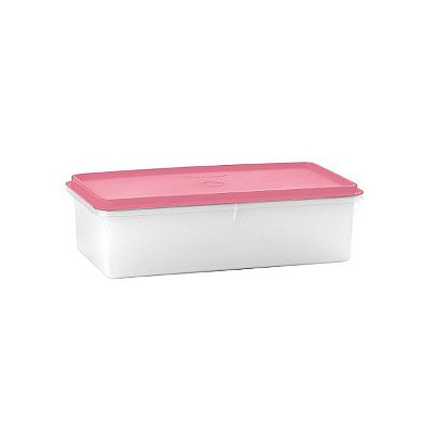 Tupperware Maxi Caixa 2,5 Litros - Translúcida/Rosa Quartzo