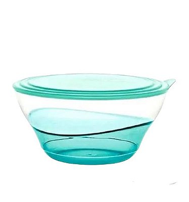Tupperware Tigela Elegância Alta Policarbonato 3,2 Litros - Translúcida/Tropical