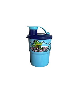 Tupperware Copo Colors Com Bico 225ml - Surf/Azul