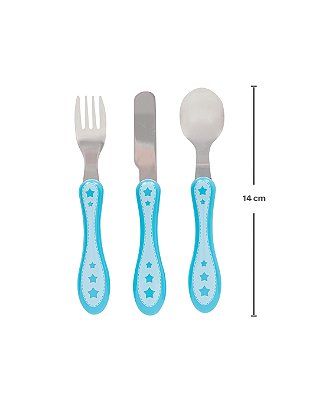Kit Talheres Estrelinha Buba - Azul