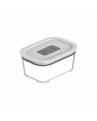 Pote De Vidro Hermético 370ml Fresh Lock OU - Branco