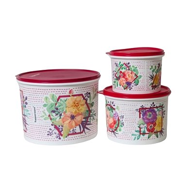Tupperware Kit Verão Floral - Tupper Caixa