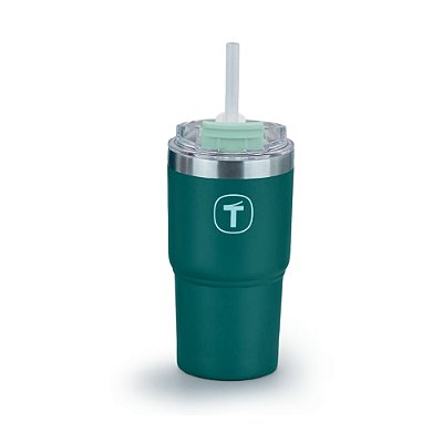 Copo Térmico Tupperware Big T Com Canudo 630ml - Mistério