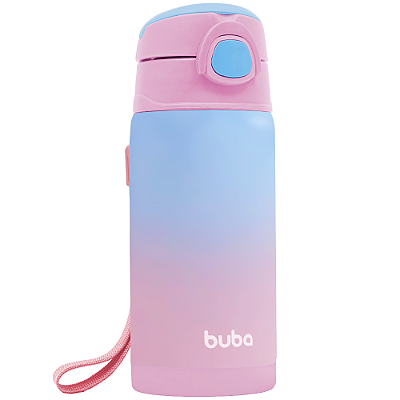 Copo Térmico Buba Parede Dupla Degrade - Rosa 400ml