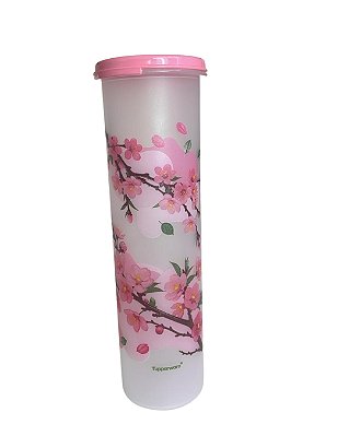 Tupperware Modular Redondo 1,1 Litros - Flor De Cerejeira