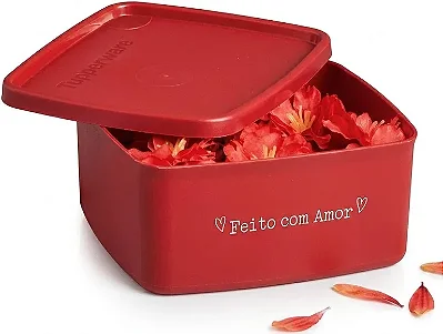 Tupperware Jeitosinho 400ml - "Feito Com Amor"