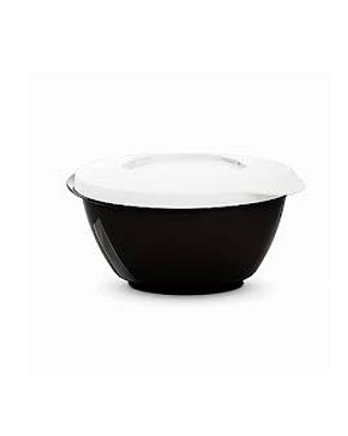 Tupperware Pote Style 425ml - Black Preto Tampa Branca