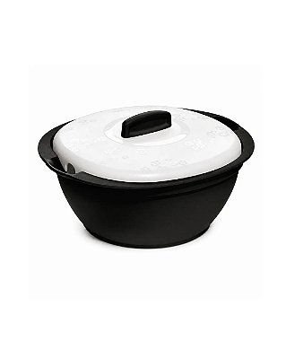 Tupperware Sopeira Actualite 1,8 Litros - Black Preto Tampa Branca
