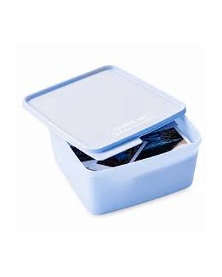 Tupperware Basic Line 2,5 Litros - Guarde Aqui Boas Memórias/Azul Bebe