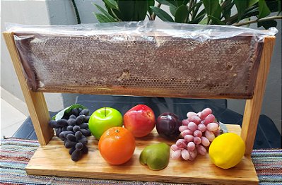 Suporte Para Favo de Mel Grande - COR MADEIRA NATURAL