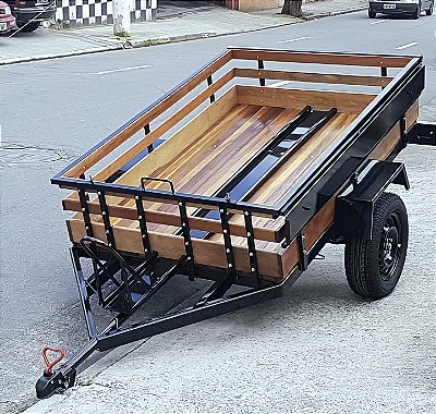 Carreta Fazendinha A203CM 2x1,30 - Cabeça de Trilho e Rampa 2m