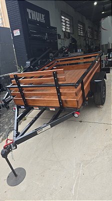 Carreta 2,00 x 1,30 A203 GR - 750KG com Guarda Removível e Pneus Aro 13