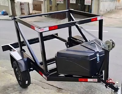 Carreta Abob 750 kg - 2,00 x 1,30m para Transporte de Bobinas