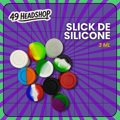 Slick de Silicone 3 ml - Container Hermético e Antiodor