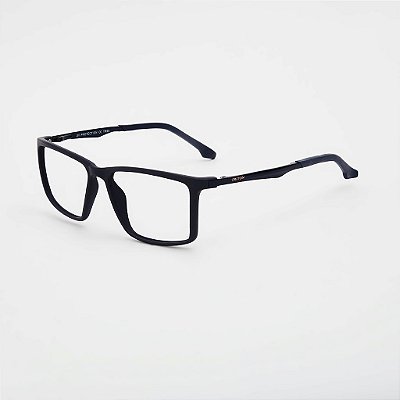ÓCULOS DE GRAU TRITON EYEWEAR RETANGULAR ACETATO AZUL FOSCO