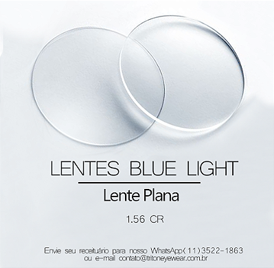 PAR DE LENTES COM FILTRO LUZ AZUL (BLUE LIGHT) SEM GRAU