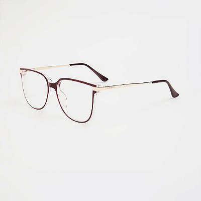 ÓCULOS DE GRAU TRITON EYEWEAR QUADRADO ACETATO VINHO