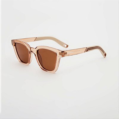 ÓCULOS DE SOL TRITON EYEWEAR POLARIZADO QUADRADO ACETATO NUDE