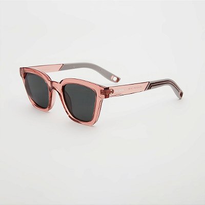 ÓCULOS DE SOL TRITON EYEWEAR POLARIZADO QUADRADO ACETATO ROSA