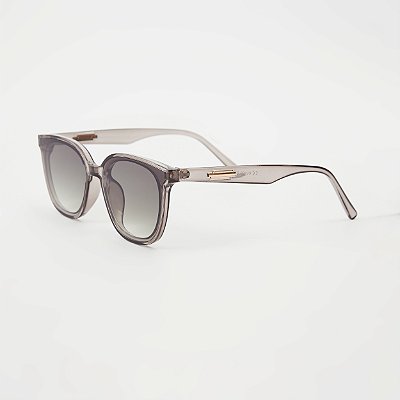ÓCULOS DE SOL TRITON EYEWEAR QUADRADO ACETATO CINZA