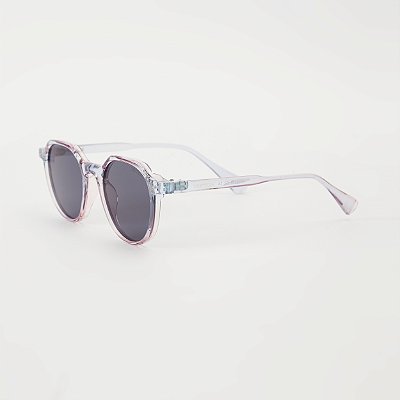 ÓCULOS DE SOL TRITON EYEWEAR REDONDO ACETATO ROSA